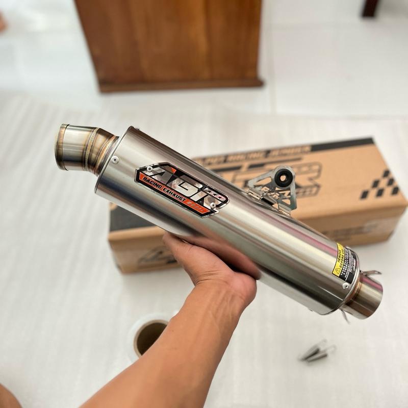 Slincer knalpot abr racing exhaust bulat rata Gread A 3