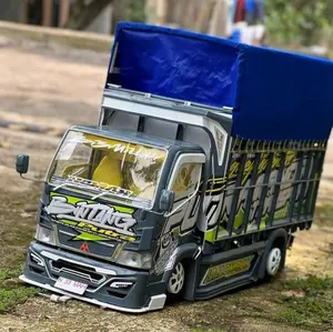 Promo Spesial Miniatur truk truck trek oleng kayu full variasi lampu mainan edukasi anak anak Set Hadiah