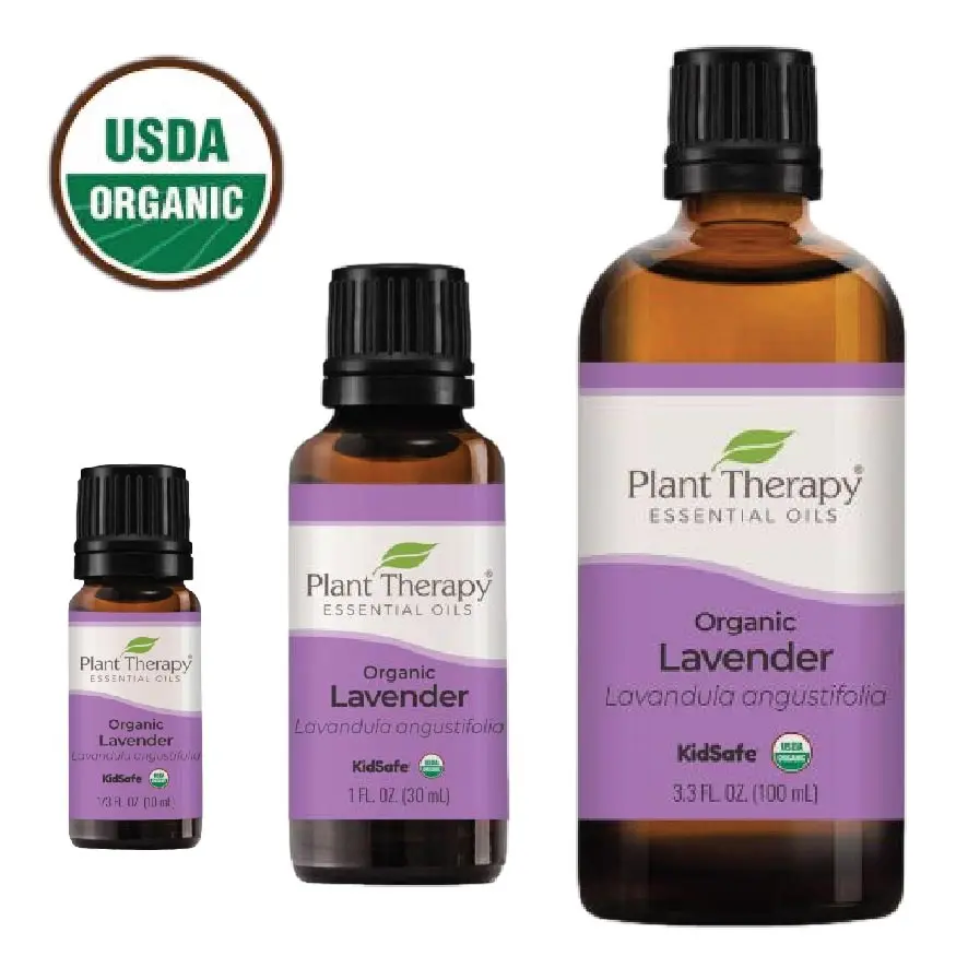 Plant Therapy Organic Lavender Essential Oil, Aromatherapy, Assist Sleep.