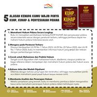 Gambar Buku KUHP & KUHAP Original Terbaru 2026 Dilengkapi Penjelasan & Penyesuaian Pidana dari Penerbit Indoliterasi Kab. Bantul 4 Tokopedia