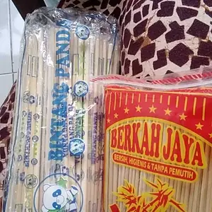 Sumpit Bambu + Tusuk Gigi Isi 50 Pasang l Sumpit Bakmie Mie Ayam Sekali Pakai