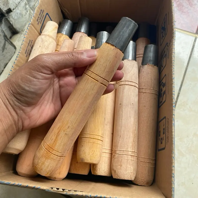 Gagang Alat Berkebun Ukuran 21cm Cocok untuk Pengangan Alat Berkebun Kayu Alami dan Tahan Lama