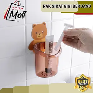 RAK GANTUNG SERBAGUNA GANTUNGAN TEMPEL TEMPAT SIKAT GIGI ODOL TEMPAT AKSESORIS KAMAR MANDI