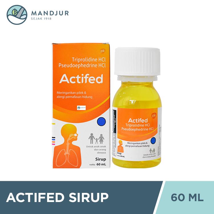 Actifed Sirup 60 ML (Actifed Kuning) - Obat Pilek dan Alergi
