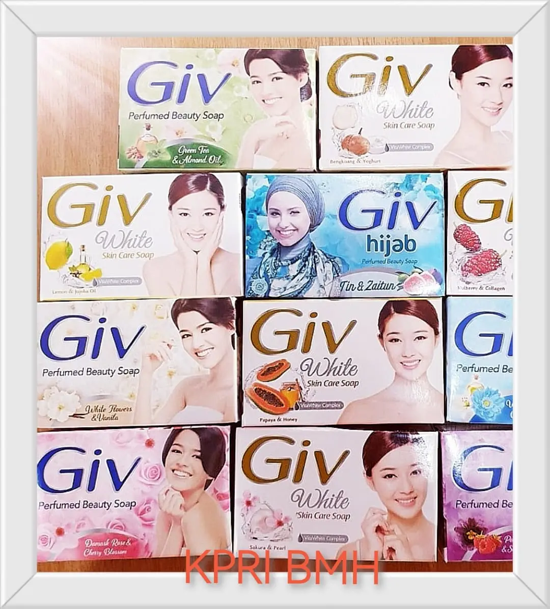 12 PCS sabun GIV batang 72gr - Ready stock