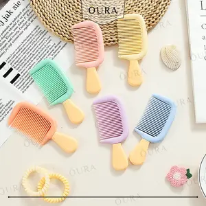 Sisir Rambut Anak Dewasa Model Es Krim Hair Comb Brush Thick Sisir Anti Kusut Warna Pastel Cute