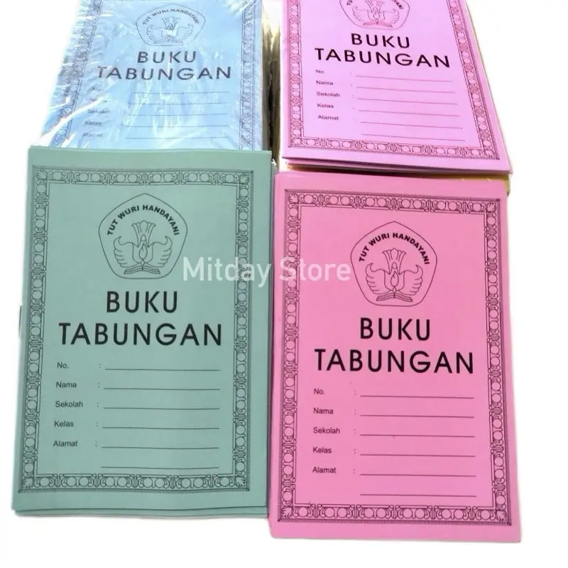 1PACK BUKU TABUNGAN ISI 50PCS RANDOM