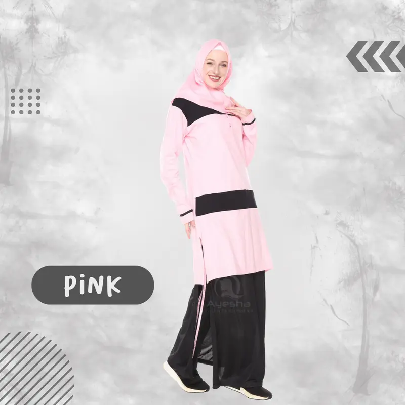 Setelan Baju Olahraga 04 Muslim Wanita Sport 5