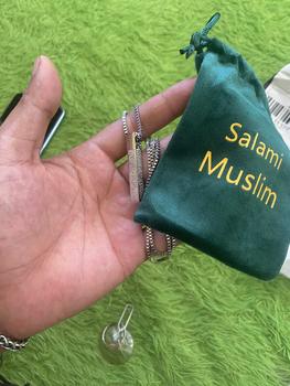 Product Review of Salami Muslim-Hadiah Lebaran Ayatul Kursi Kalung Bar 3D Hadiah Berkah Sehari-Bahan titanium berkualitas tinggi, tidak akan berkarat dan tidak akan memudar-60cmGiftBox|Hadiah Lebaran from R** 0
