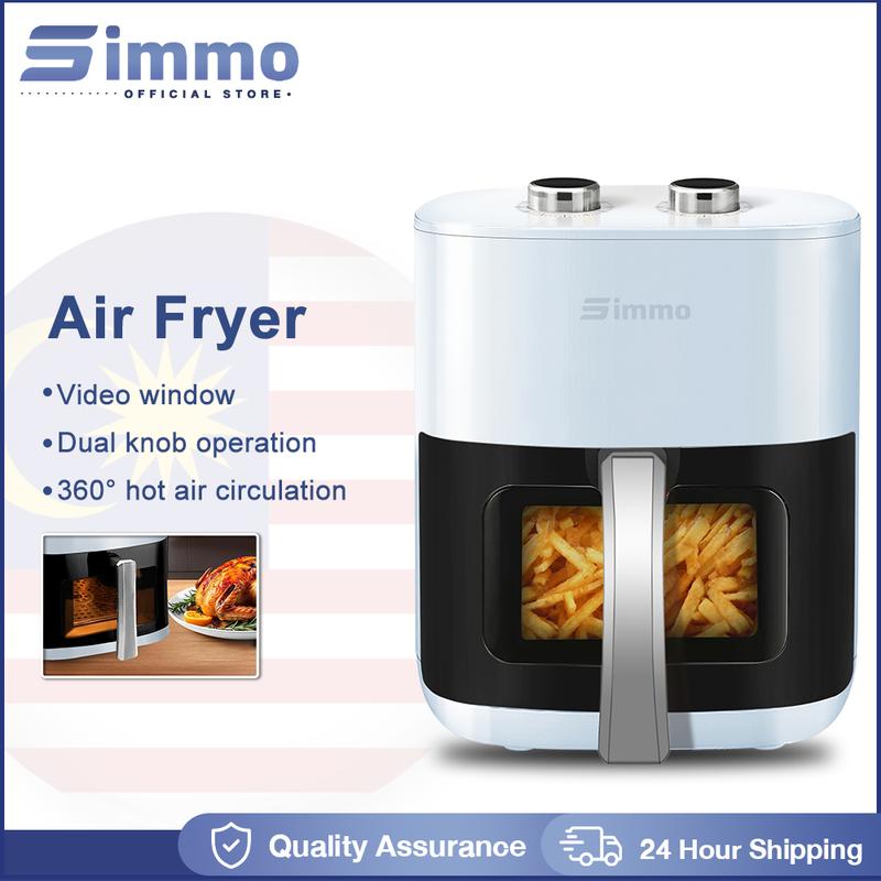 SIMMO Oil-free Electric Air Fryer Visible Window 4.5L 1200W ...