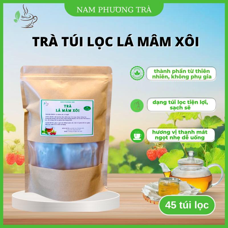   30 gói tặng 15 gói  Trà Mâm Xôi Nam Phương thảo mộc tự nhiên tốt cho chị em phụ nữ hương vị dễ uống 