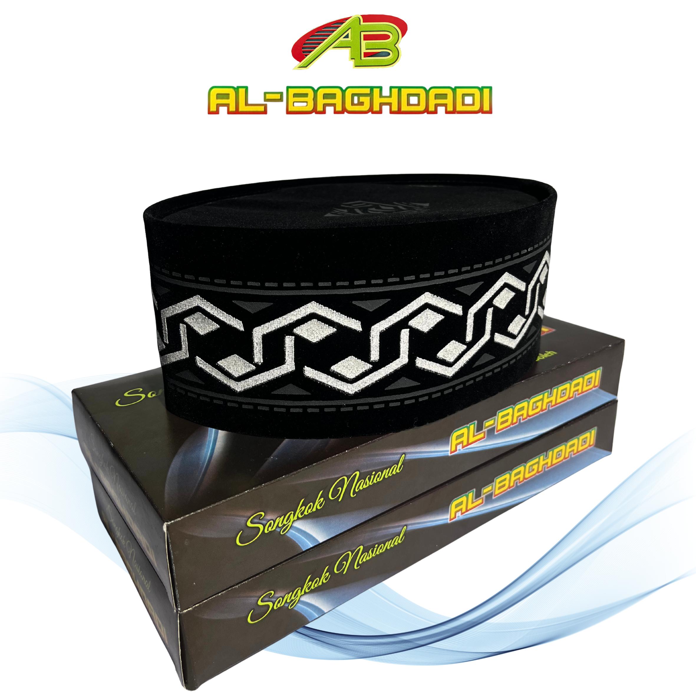 Peci Hitam Batik 3D Terbaru Motif Perak Dan Hitam Songkok Hitam Untuk Anak Dan Dewasa Terbuat Dari Bahan Flocing Premium Bludru santri