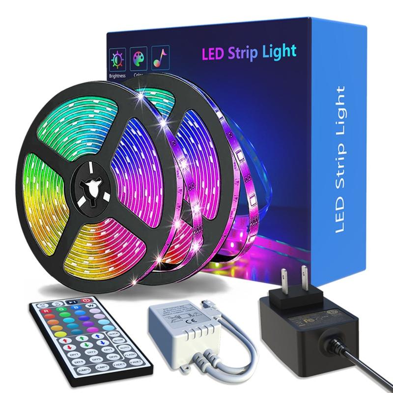 Hot selling led strip light set self-adhesive, 5050 colorful RGB ...