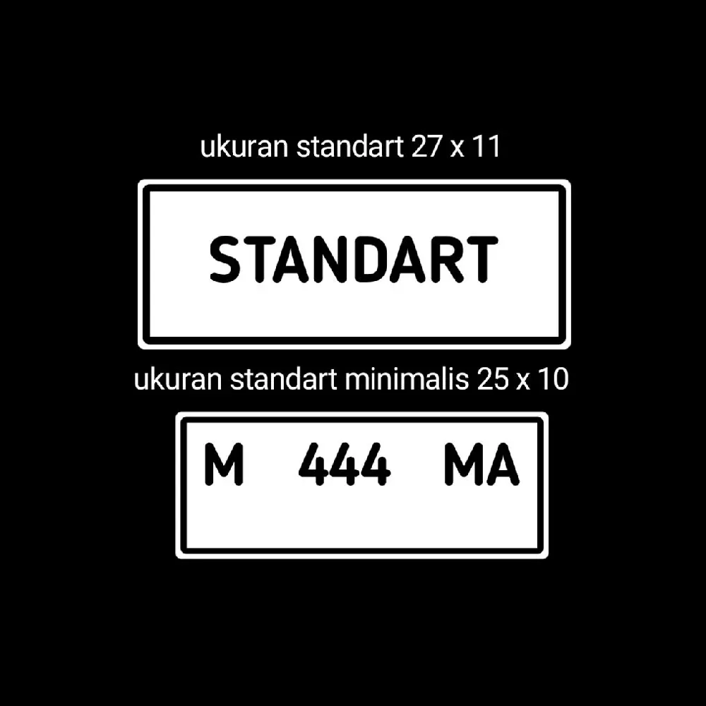 Honda Yamaha Suzuki Lapisan Plat Standarisasi