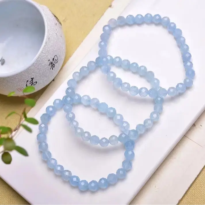 Sea Xanh Biển Treasure Single Circle Faced Bracelet, Khoảng 6mm trong màu sắc tươi sáng 3