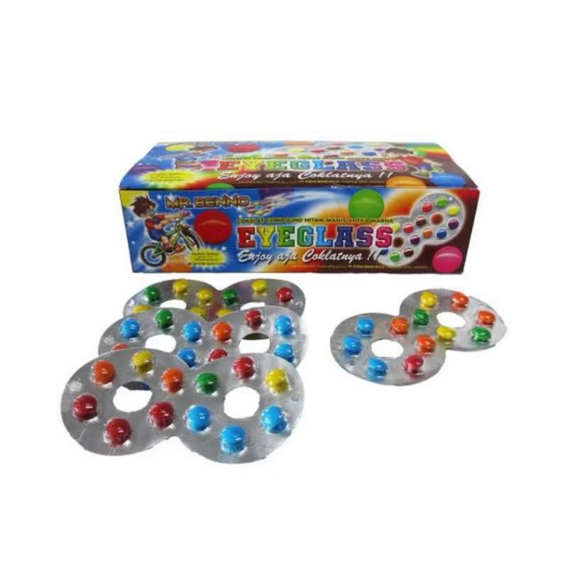 Permen Coklat Kacamata Eyeglass Mr Benno box isi 40 pcs 0