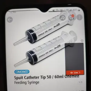 Feeding Syringe 50cc Catheter Tip Onemed