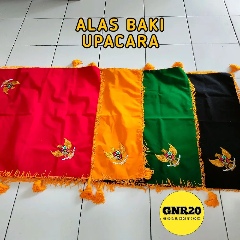 ALAS BAKI bludru alas baki upacara alas baki garuda bludru MERAH KUNING alas baki serbaguna