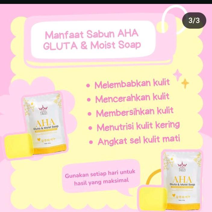 PROMO 3 PCS SABUN AHA KUNING TAZZI 6