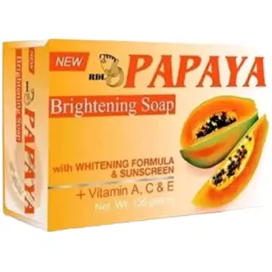 ( Bisa Cod ) 1pcs RDL Papaya Baby Face Brightening Soap Original 135gr Hand Extract Vitamin Perawatan Mandi Pencerah Mengencangkan Mencerahkan Hitam