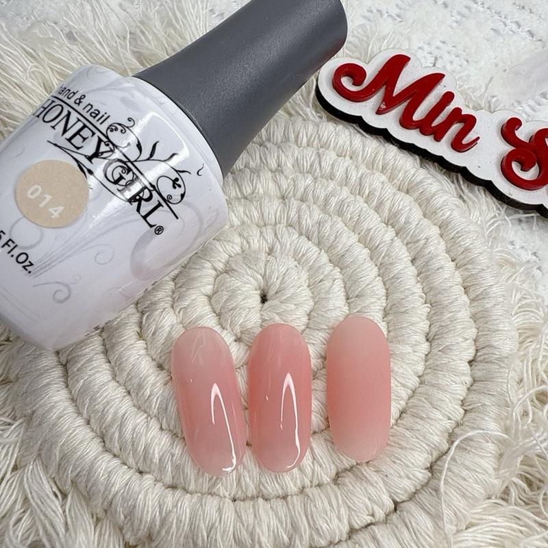 Sơn gel lẻ thạch hồng Honeygirl (014)cao cấp chai 15ml- sơn gel hơ máy