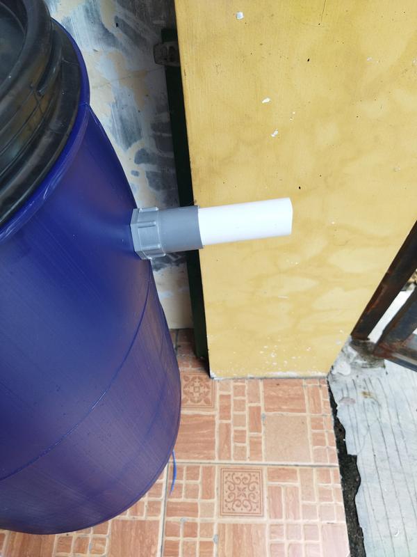 tong filter kolam ikan koi, lele, nila, uk 60liter, 1 output 1 inch 3