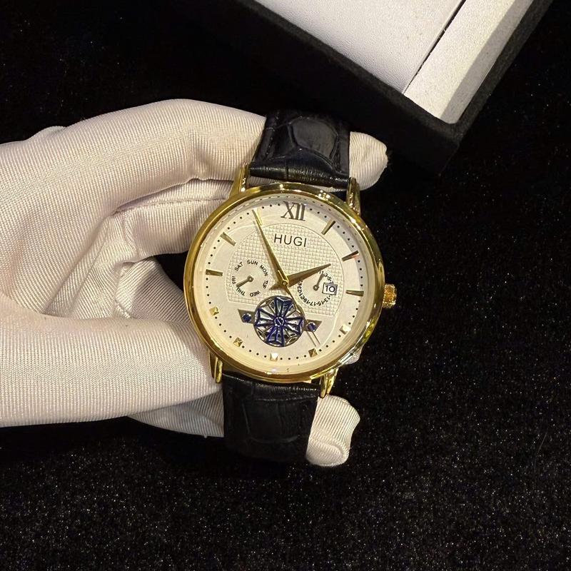  Đồng Hồ Nam Dây Da Hugi RL075B Chống Nước Cao Cấp 