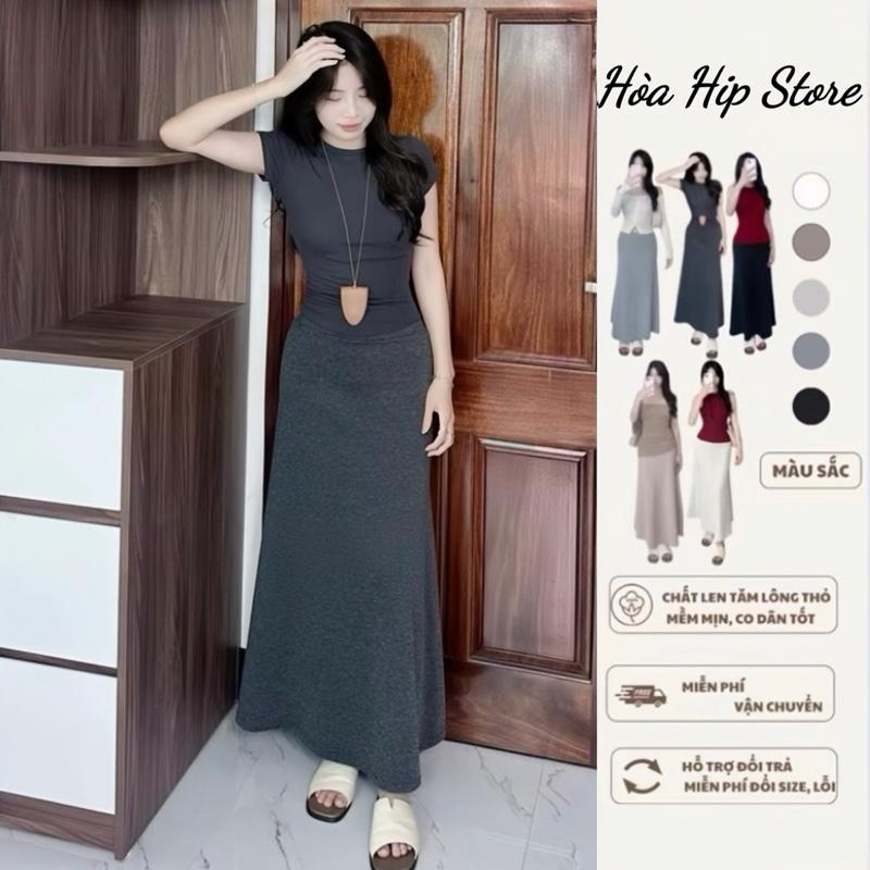  {BST 2025- CÓ DÁNG NẤM }Chân Váy Dáng A Lai Đuôi Cá Hottrend Mới Cạp Chun Chất Len Tăm Lông Thỏ Bassic Dễ Kết Hợp Đồ Mặc 4 Mùa Cho Nữ - Women 