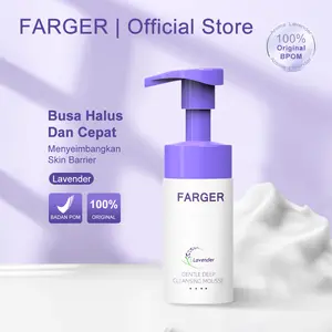 BPOM【Bisa COD】FARGER Asam amino pembersih ringan mousse/Mencerahkan warna kulit/Mengecilkan pori-pori/ Facial Cleansing Facial Cleanser/Membersihkan pori-pori untuk mencegah jerawat/Tekan untuk membuat busa/pembersih wajah/Penghapus riasanFacial Foam 100g