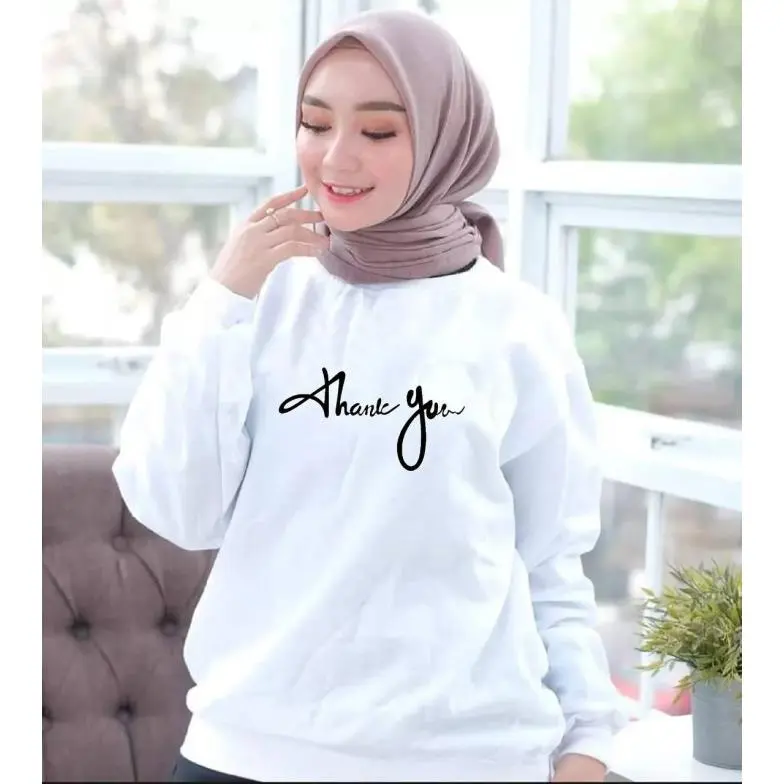 ORENBEE BAJU ATASAN LENGAN PANJANG MUSLIM S,M,L,XL,XXL - Putih, S
