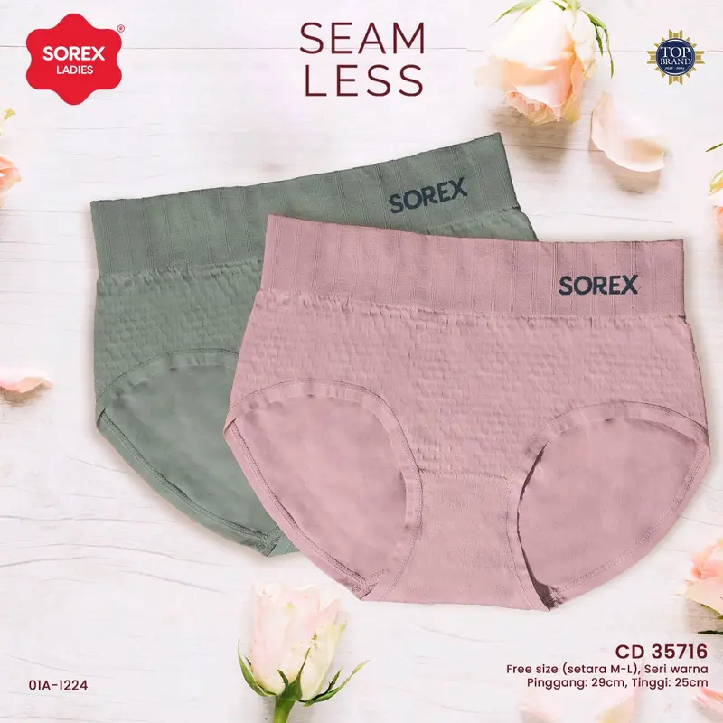 SOREX CELANA DALAM WANITA RAJUT MICROFIBER CD SEMI KORSET SOREX 35716 1