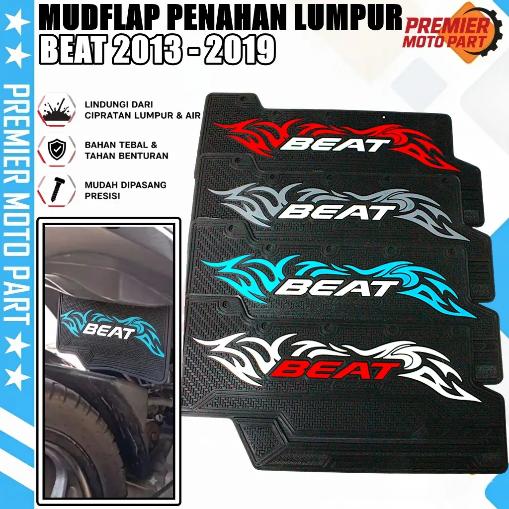 MUDFLAP BEAT OLD LAMA FI ESP 2013 - 2019 STATER KASAR MUDLAP MUD FLAP LAP KARET PENAHAN LUMPUR