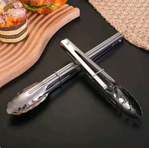 Penjepit Gorengan Stainless Steel Capitan 20cm / 30cm untuk BBQ Masakan - Kitchenware