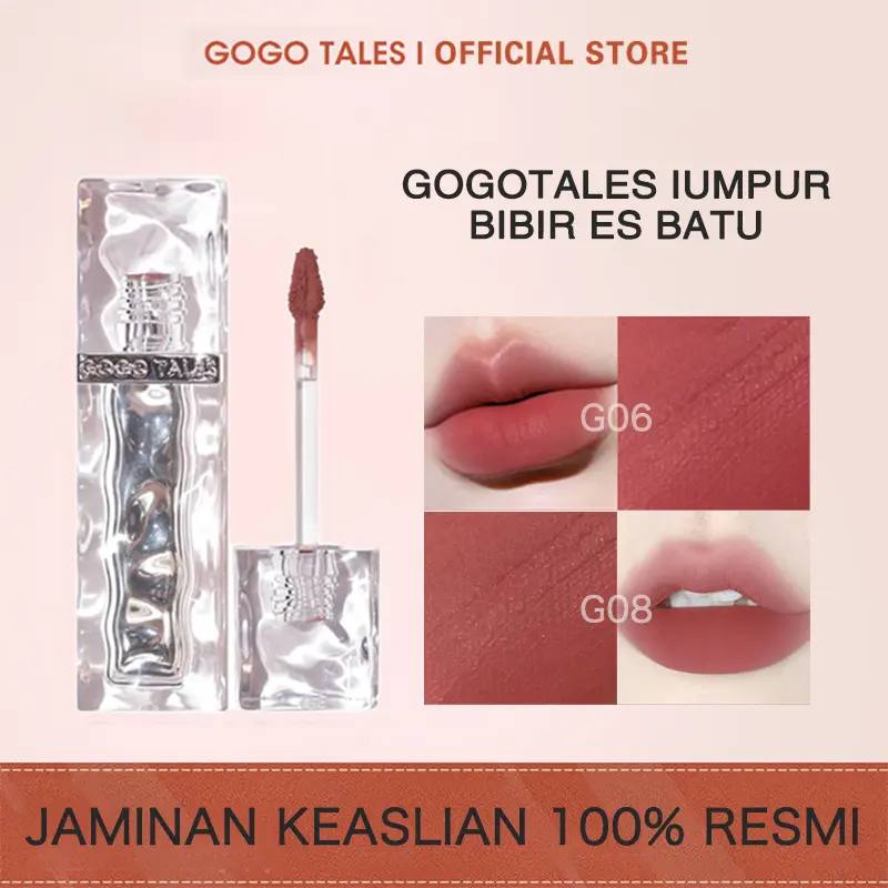 GOGOTALES ice lipmud LIP CREAM MATTE LIPSTICK LIP TINT LONG LASTING LIP & CHEEK MUD GT620