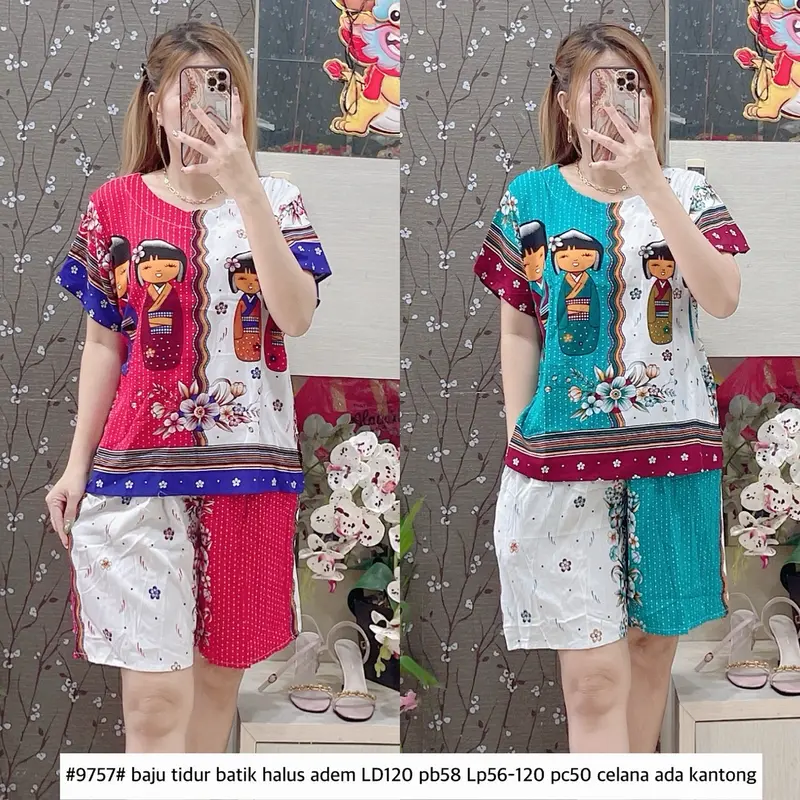 #9757 Baju tidur batik LD120 Jepang 2
