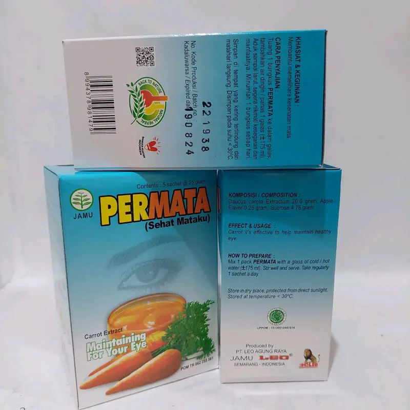 jamu PERMATA untuk memelihara kesehatan mata extrak wortel 1