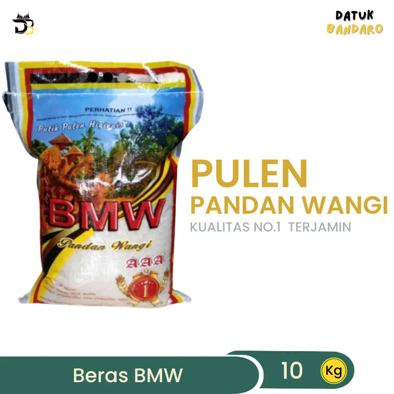 BERAS PANDAN WANGI 10/20/25 kg Beras BMW AAA Premium - Nasi Putih, Pulen, Wangi, Karung Laminasi - Beras Murah, Berkualitas Tinggi