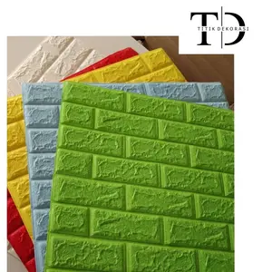 (COD) Wallfoam Stiker / Wallpaper Sticker Dinding 3D Motif BATA Premium High Quality TERMURAH!!!