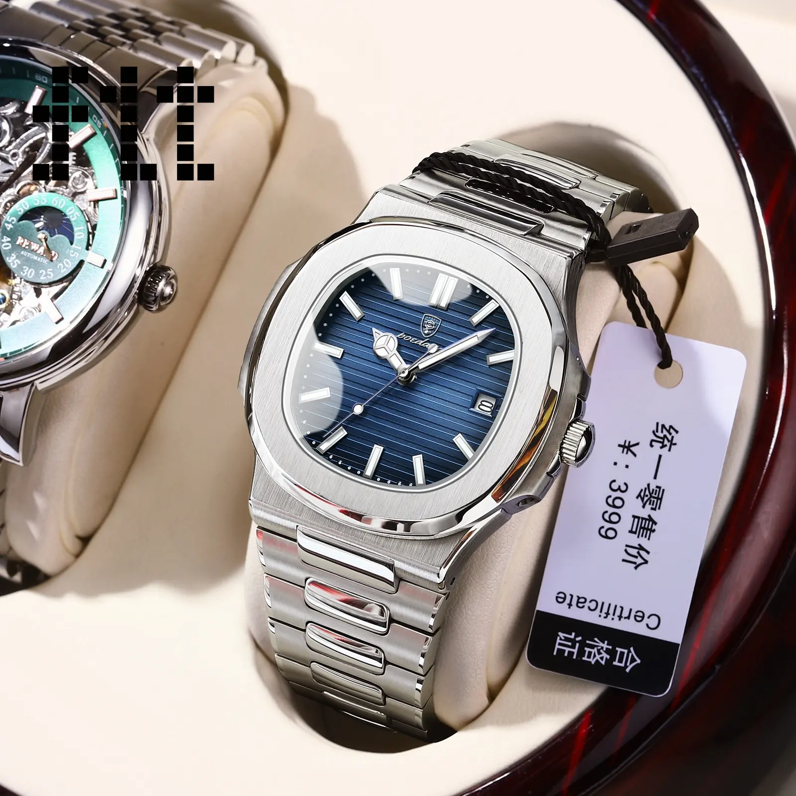 Swiss brand waterproof night light new men's watch men's ultra-thin quartz watch[No box]