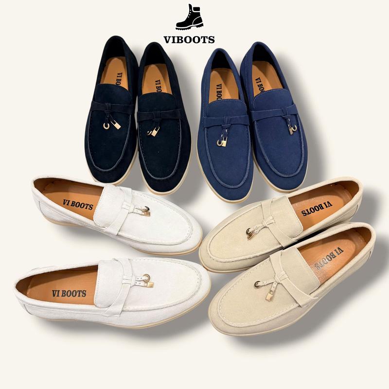 Giày Viboots Summer Loafer Da Lộn Phong Cách Quiet Luxury Sang Trọng Tinh Tế,…