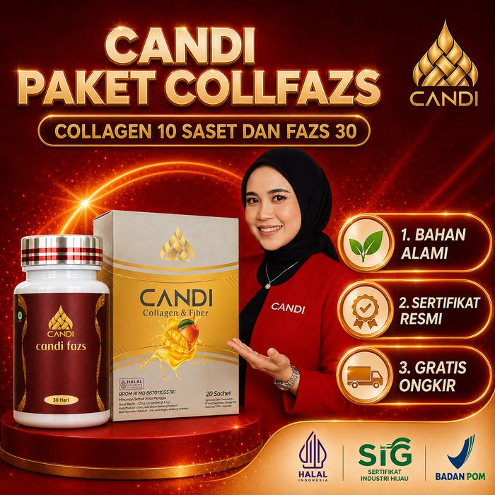Gambar PAKET CANDI COLLFAZS 30 FAZS + 10 COLLAGEN UNTUK 30 HARI dari OWNER CANDI BEAUTY Kab. Bangkalan Tokopedia