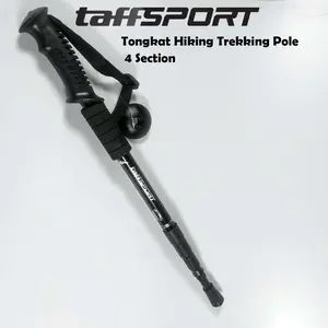 TaffSPORT Tongkat Hiking Trekking Pole Telescopic 4 Section - E4103