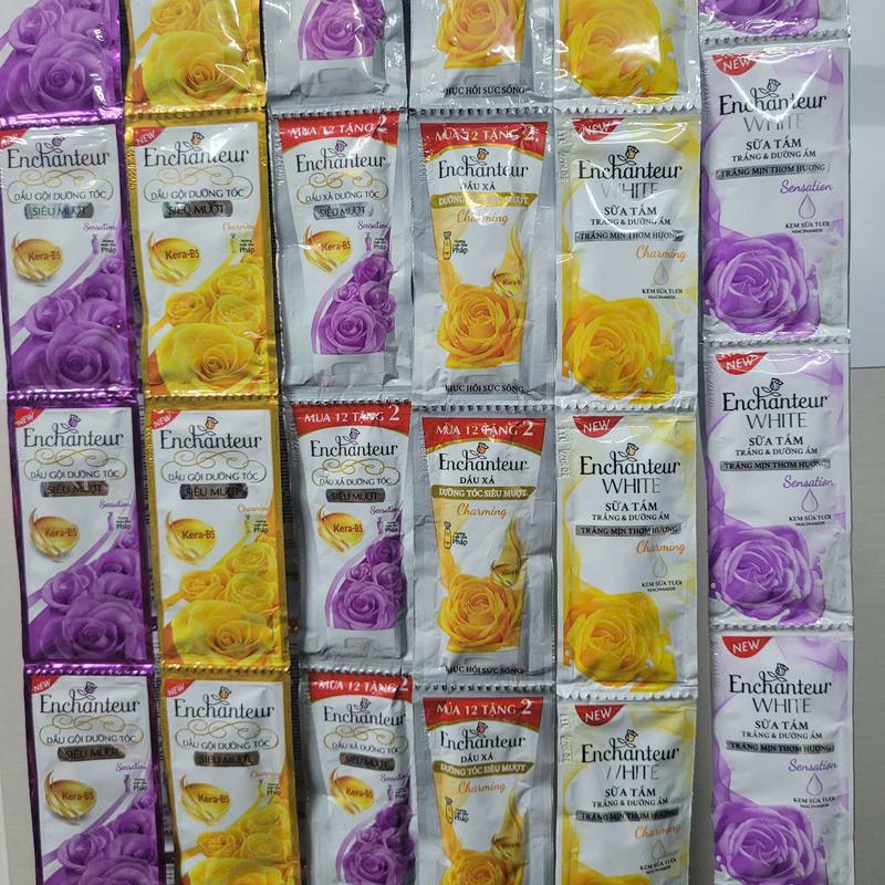 Dây dầu gội/dầu xả/sữa tắm Enchanteur 6g/gói đủ màu