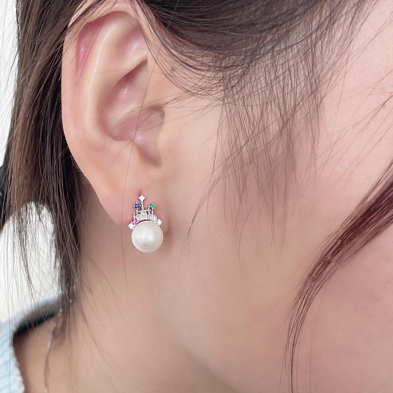 Product Introduction of Natural Freshwater Pearl Women's Earrings Necklace Made of Pure Silver Material Set, Elegant Gift, Fashionable Jewelry 8