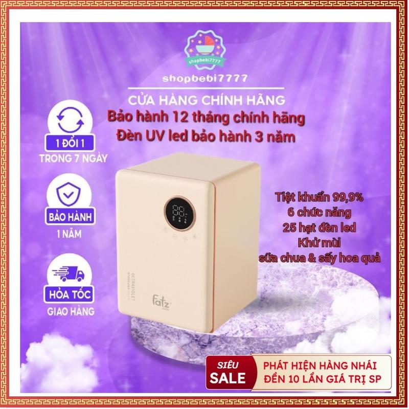 COD Máy tiệt trùng sấy khô UVC - LED Fatzbaby - 19L - KING 2 - FB4799BT