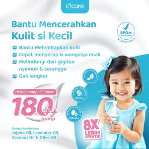 LOCARE Baby Lotion All Day Skin Comfort 185gr | Bahan Alami Ceramide, Aloe Vera, Jojoba Oil, Lavender | Melembapkan & Merawat Kulit Sensitif Bayi | Skincare Aman untuk Bayi & Anak Seharian | Isi Banyak Kids Suka | Gratis Ongkir + COD