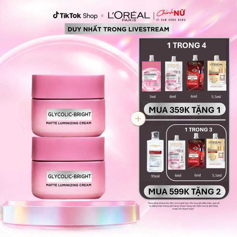 Bộ đôi kem dưỡng sáng da đột phá Melasyl mờ thâm mụn, nám L'Oreal Paris…