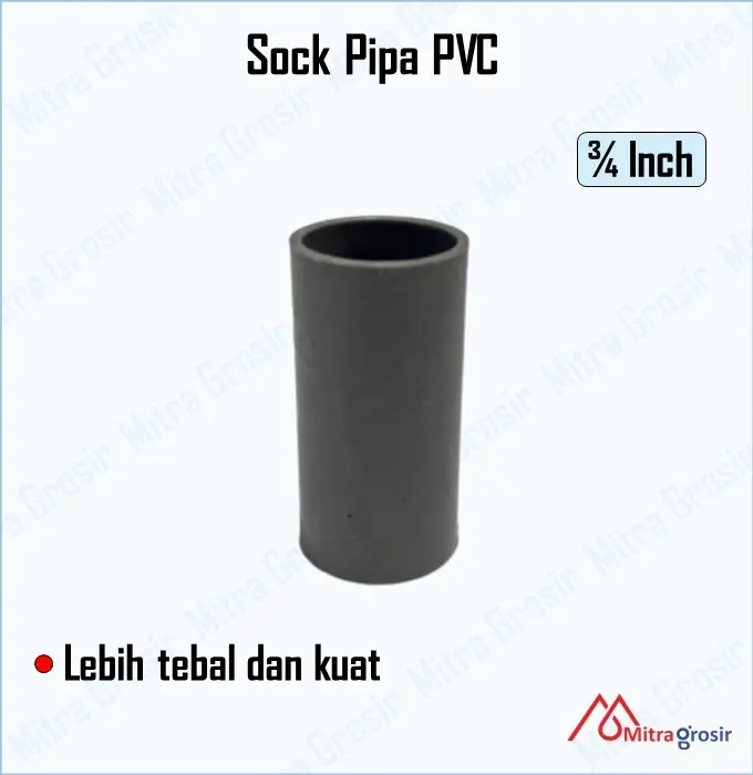 Sok Pipa PVC Jaya TS 3/4" Sambungan Pipa PVC 1 Inch / Sok / Sock / Socket / Sambungan Pipa PVC 1/2 " Ukuran 3/4 Inch 2