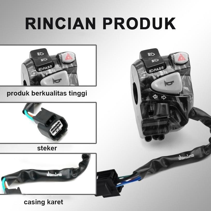 Saklar kiri model Vario new plus hazard sakralPNP VARIO 125 new led 150 new led plus kabelsoket Motorcycle