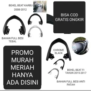 PROMO BEHEL PEGANGAN JOK BELAKANG HONDA BEAT FI 2013-2016/BEAT KARBU PNP BERKUALITAS
